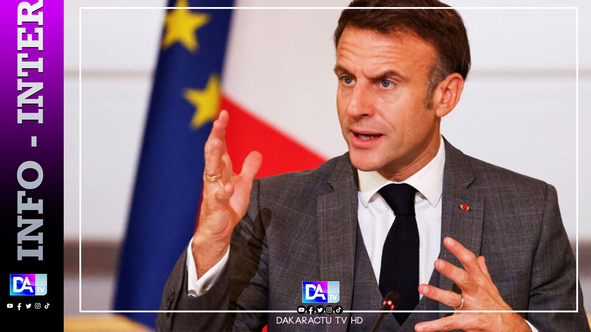 France: le président Emmanuel Macron annonce la dissolution de l'Assemblée nationale