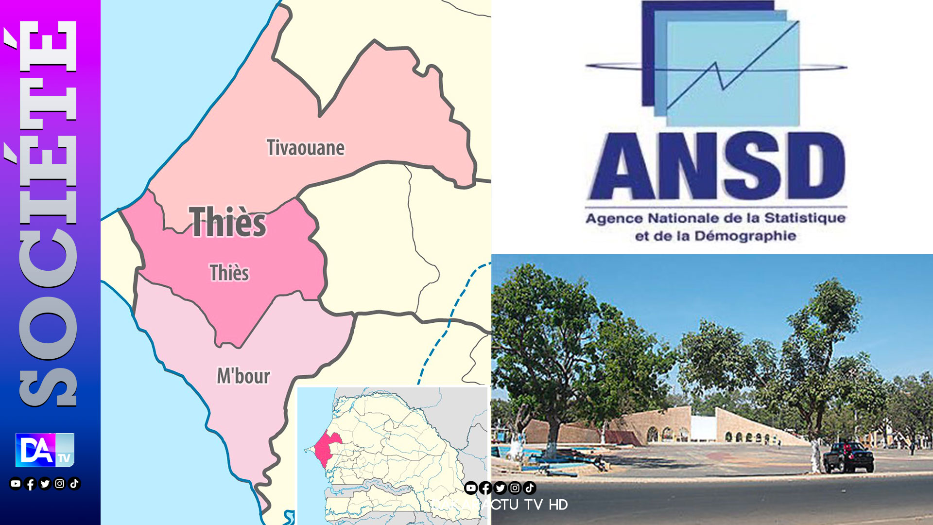 Recensement démographique (ANSD 2023) : La région de Thies compte plus  de 2 million d’habitants ! 