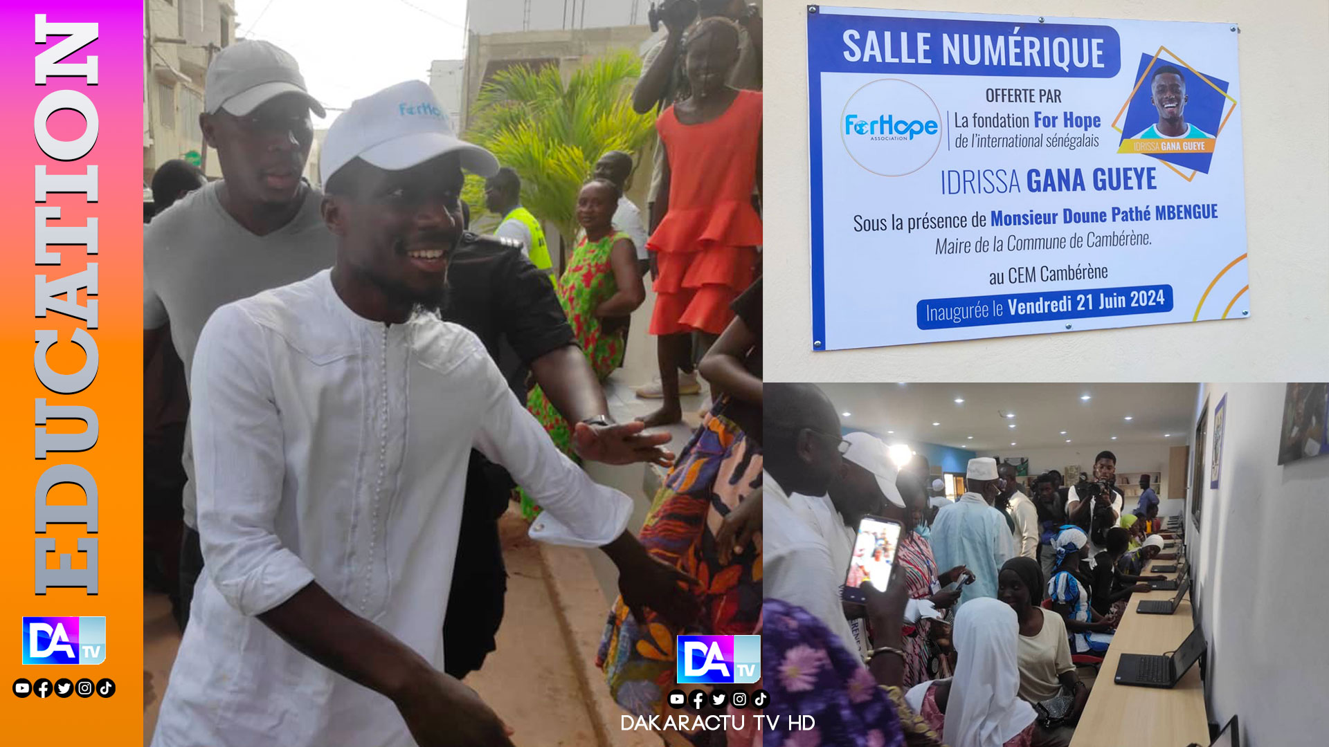 CEM Cambérène II : Idrissa Gana Guèye fait don de 13 millions FCFA pour la réhabilitation du centre informatique