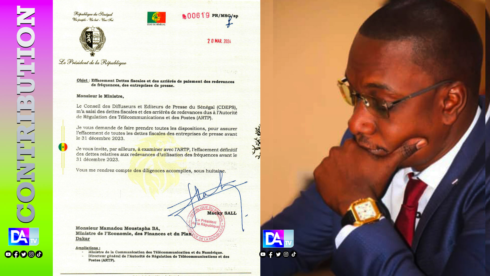 ARRETEZ DE STIGMATISER LA PRESSE SENEGALAISE ET RESPECTEZ LES ENGAGEMENTS DE L’ETAT !  ( par Me Moussa Bocar THIAM )