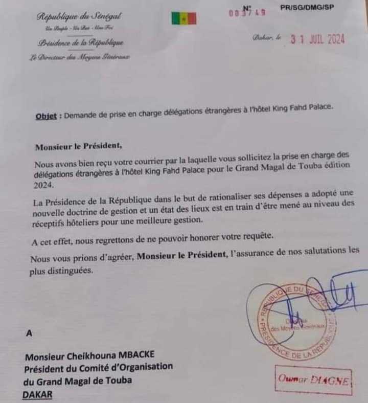 CONTOURS D’UNE POLÉMIQUE - La lettre de Serigne Cheikhouna…le refus de C. Omar Diagne de libérer le King Fahd pour les délégations du magal… la sortie de Cheikh Bass et la frustration des mourides