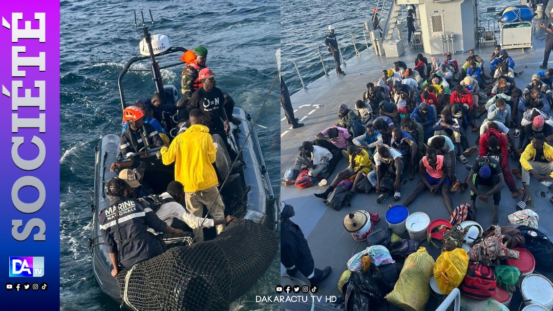 Émigration clandestine : La marine Sénégalaise intercepte 76 migrants dont 6 femmes et 7 mineures au large de Dakar