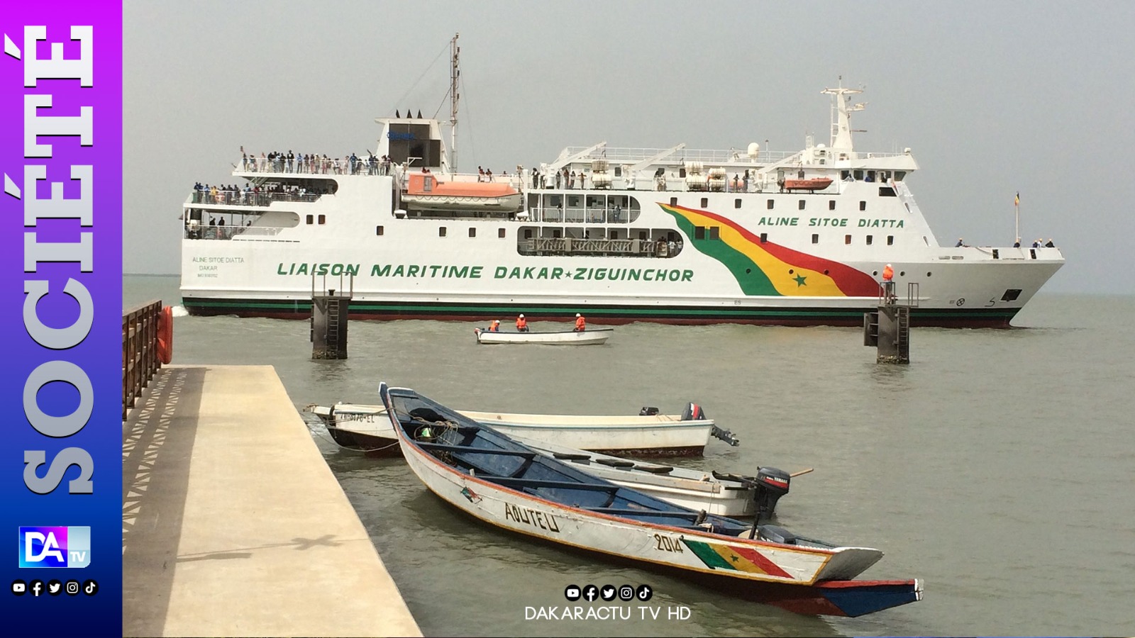 Axe Dakar-Ziguinchor: Le navire Aline Sitoé Diatta encore à l’arrêt !