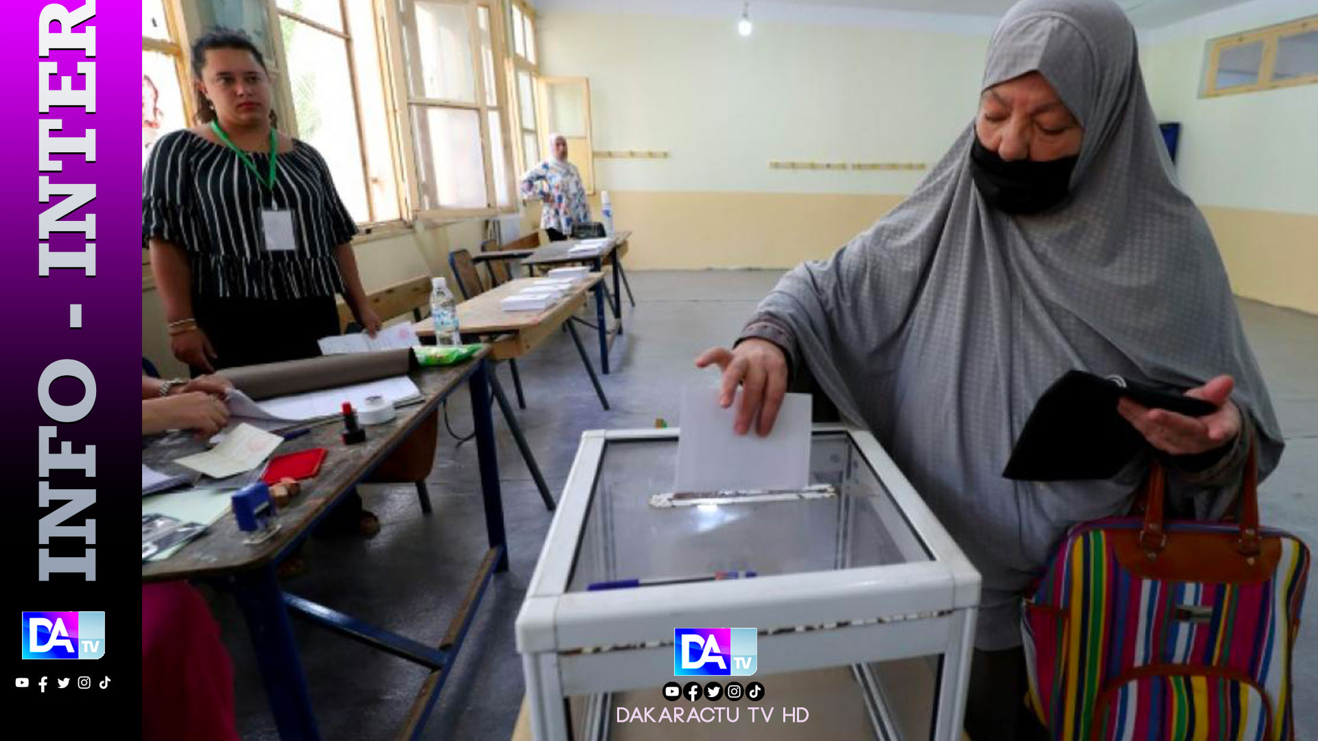 Présidentielle en Algérie: participation faible sous les 50%, victoire prévue de Tebboune