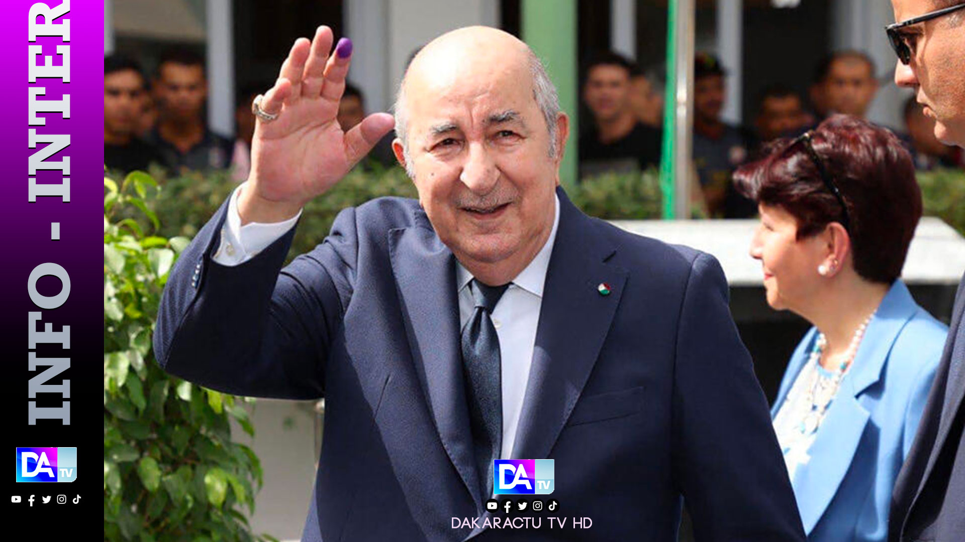 Algérie: Abdelmadjid Tebboune réélu président avec près 95% des voix