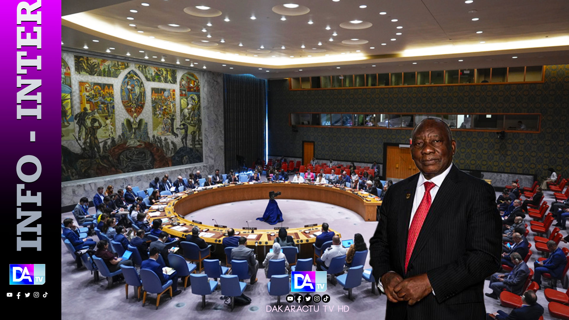 Deux sièges permanents à l'ONU pour l'Afrique mais avec droit de veto, réclame Cyril Ramaphosa