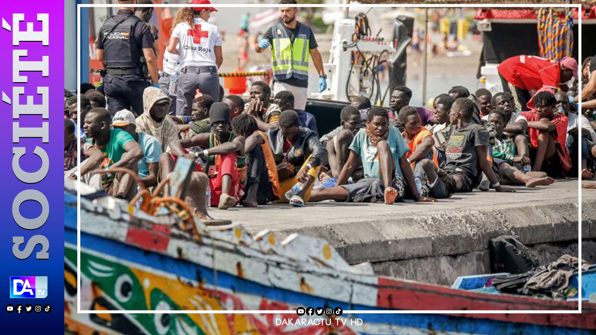 Immigration irrégulière : deux convois de 269 personnes dont 4 femmes et 8 enfants sortis du Sénégal sont arrivés à El Hierro et Ténérife.