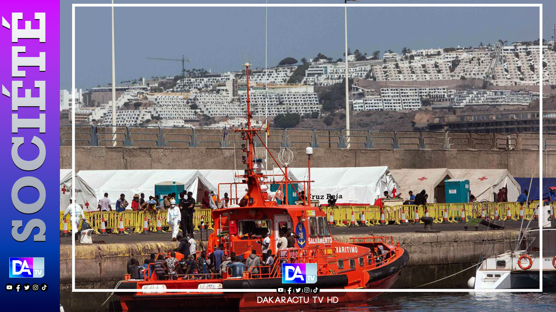 Îles Canaries : Un convoi de 231 personnes en provenance du Sénégal débarque à Gran Canaria