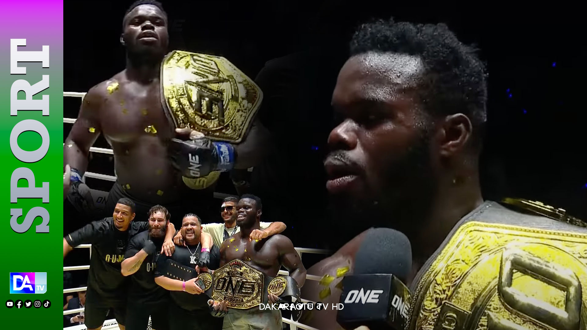 Reug Reug Impérial ! Quand Oumar Kane Défie les Lois du MMA ,Écrase  Malykhin et décroche la ceinture mondiale