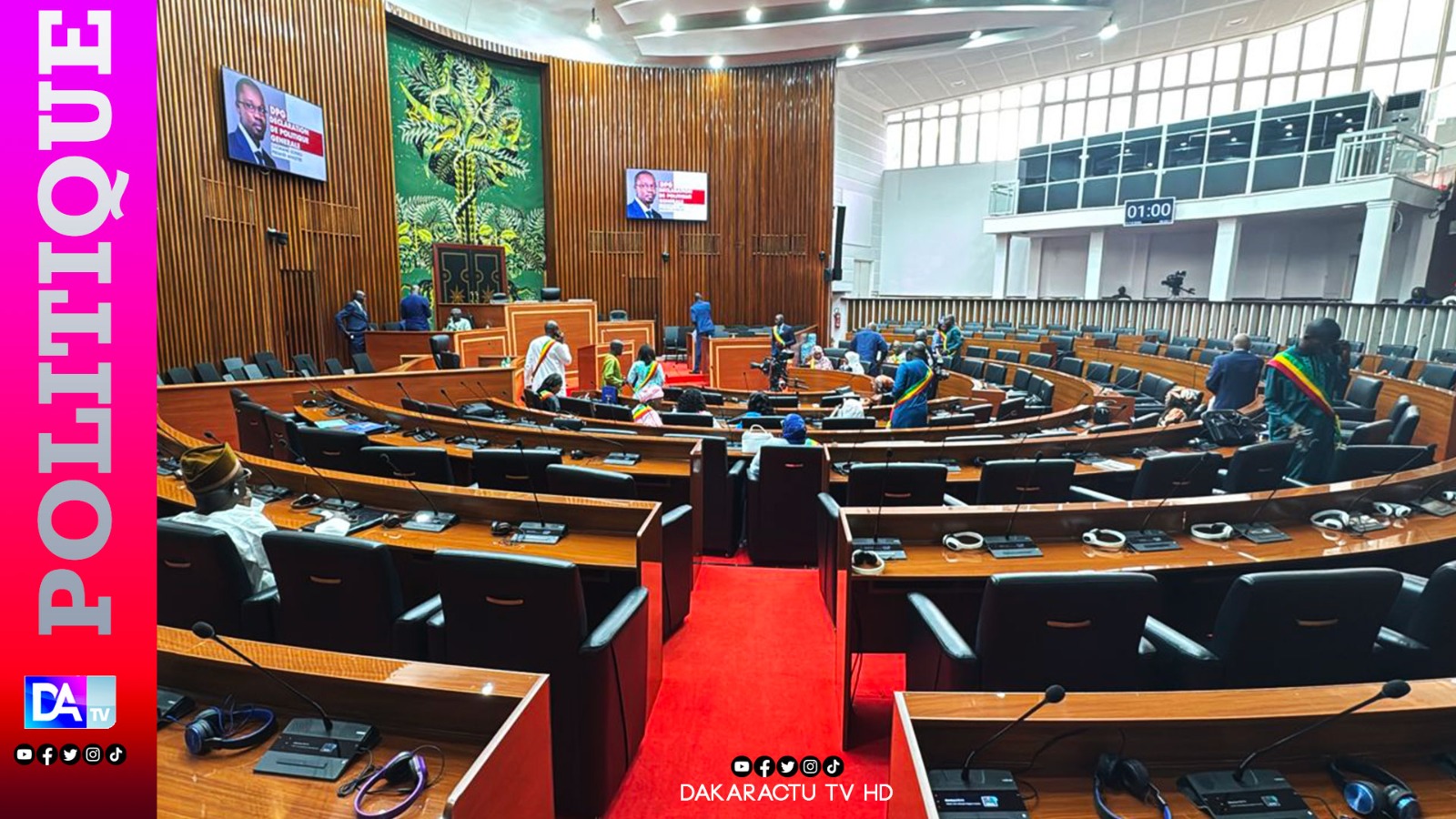 DPG du PM Ousmane Sonko à l'Assemblée Nationale: La presse s'installe... une dizaine de députés déjà sur place