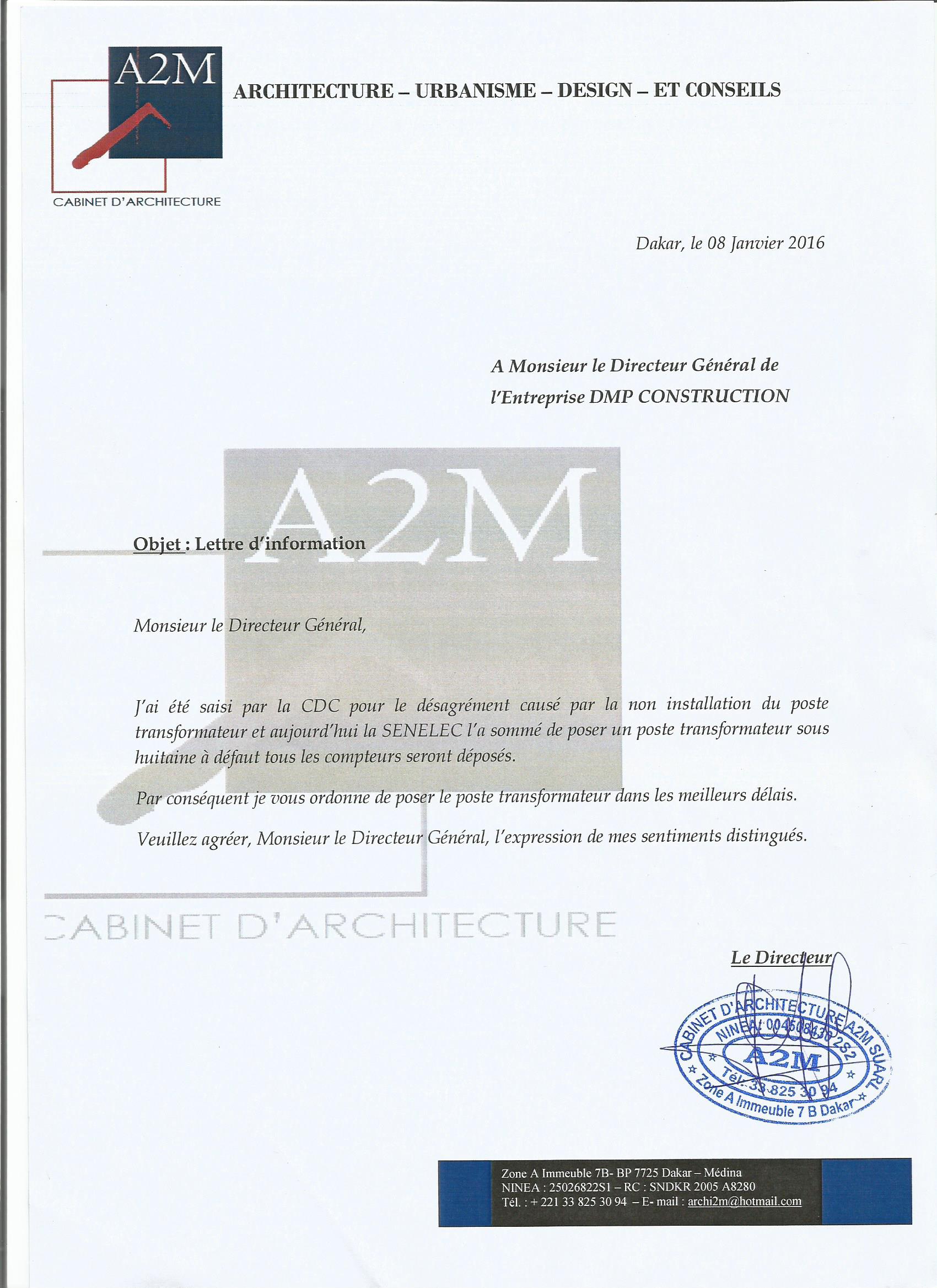 Érection du Siège de la Caisse des Dépôts et Consignations par DPM Constructions : Toute la vérité sur la brouille de 145 millions F Cfa entre le Dg Thierno Niane et le Dg Moustapha Ahmet Amar (Documents)