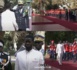 Levée des couleurs au palais: Le PM Ousmane Sonko en compagnie des hommes de confiance de Macky Sall ont accueilli SE Bassirou Diomaye Faye.