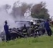 BUS EN FEU - Choc meurtrier entre un bus et un camion transportant du sable à hauteur de Ndiama Fall