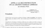 Appel à la reconstruction de la grande famille libérale ( Me Abdoulaye Wade)