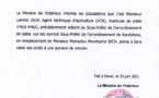 Arrondissement de Bandafassi :  Lamine Diop, agent technique d’agriculture, nommé sous-préfet et non le défunt Moussa Gadio