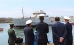 France : mise à l'eau du premier des trois OPV 58S de la marine sénégalaise en présence du Chef d'État-major de la Marine Oumar Wade