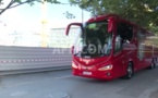 Les bus du Real Madrid et de Liverpool arrivent avant la finale de la Ligue des Champions