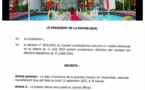 Assemblée nationale : La nouvelle législature installée ce 12 septembre 2022 (décret présidentiel)