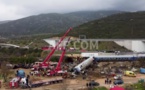 Grèce: images aériennes du lieu de l'accident au lendemain d'une collision entre deux trains