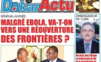 Dakaractu Bi hebdo : Voici la une du Lundi 29 Décembre 2014