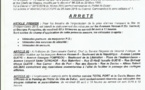 04 Avril 2015 : Arrêté réglementant le stationnement et la circulation sur certains axes routiers à l'occasion de la fête de l'indépendance