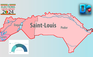 [INFOGRAPHIE] Sénégal/Législatives 2024 : Visualisez les résultats provisoires de la région de Saint-Louis