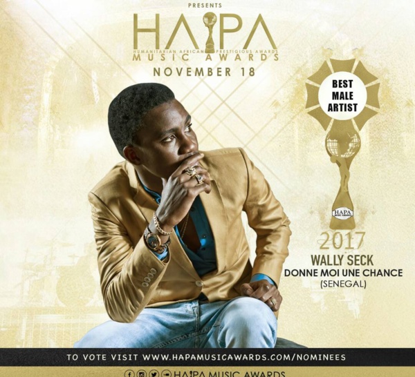 Waly Seck nominé aux hapa Musique Awards 2017