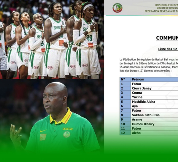 Afrobasket 2023 : Coach Tapha Gaye écarte Léna Timéra et Oumou Kalsoum Touré et valide sa liste de 12 Lionnes