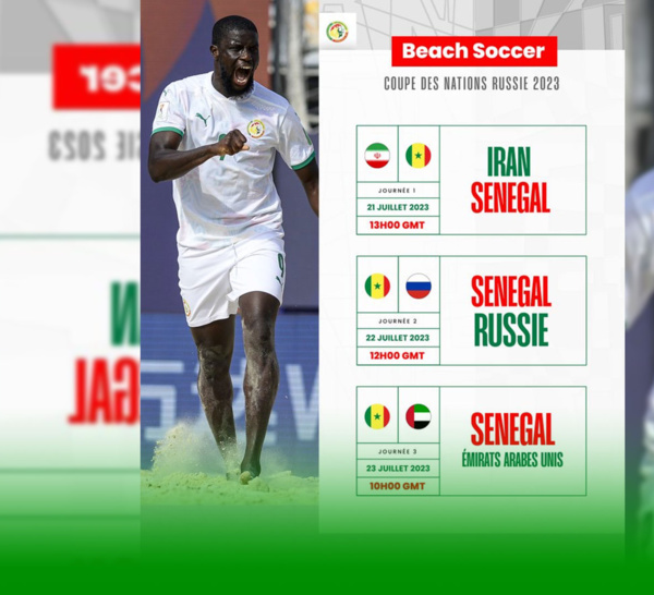 Beach Soccer : Le Sénégal démarre la Coupe des nations ce vendredi face à l’Iran…