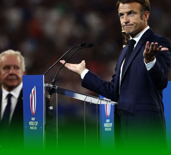 Cérémonie d'ouverture de la coupe du monde de Rugby: Emmanuel Macron copieusement sifflé par le public au Stade de France