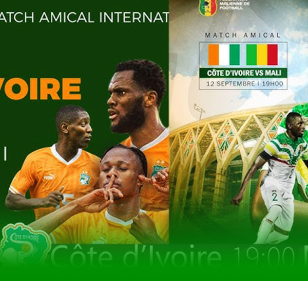 Foot: le match Côte d'Ivoire-Mali interrompu par la pluie, à quatre mois de la CAN-2023