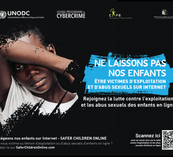 L'ONUDC lance la campagne "Protégeons nos Enfants en ligne"  pour lutter contre l'exploitation et  les abus sexuels des enfants en ligne au Sénégal