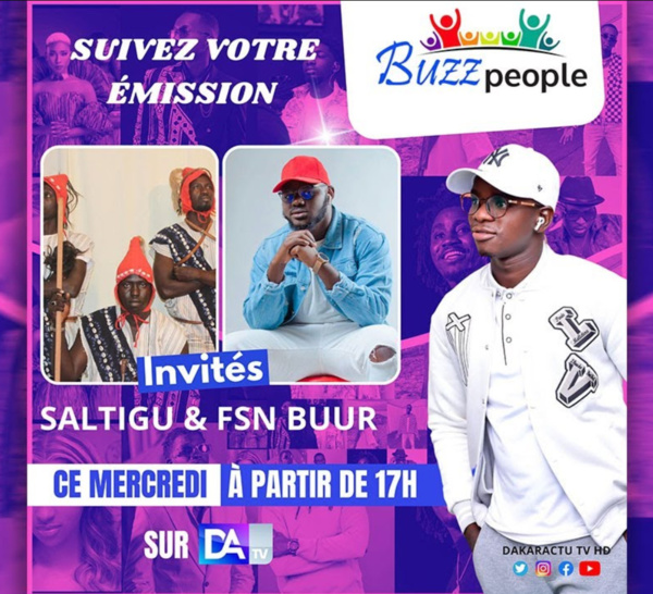 [🛑DIRECT] Suivez votre émission Buzz people de Dj khoss avec le Groupe SALTIGUI et l’artiste FSN BOUR