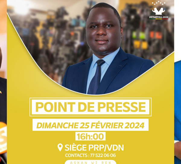 [ 🛑DIRECT ]   Siège PRP: Suivez le Point de presse du candidat Déthié Fall