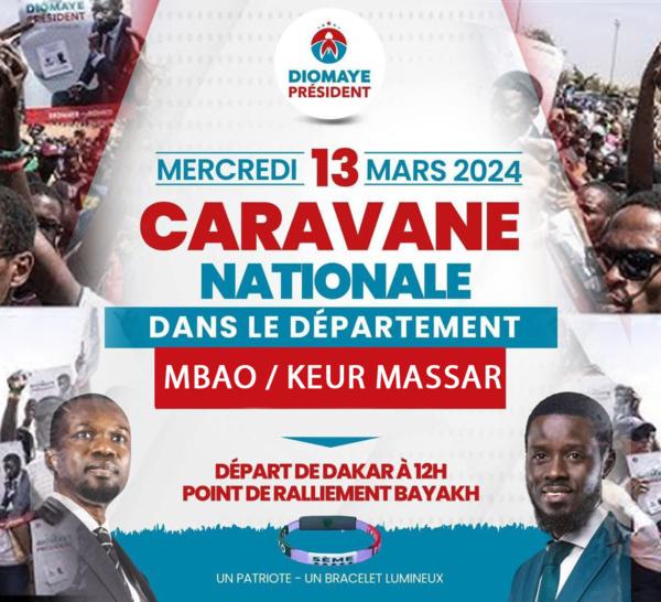 [ 🛑DIRECT ] Campagne Électorale: La coalition Diomaye President va sillonner Keur-Massar et Mbao