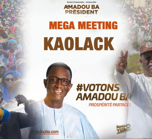 [🛑DIRECT] Mega Meeting à Kaolack : Les cadres de BBY tous dernière Amadou Bâ !