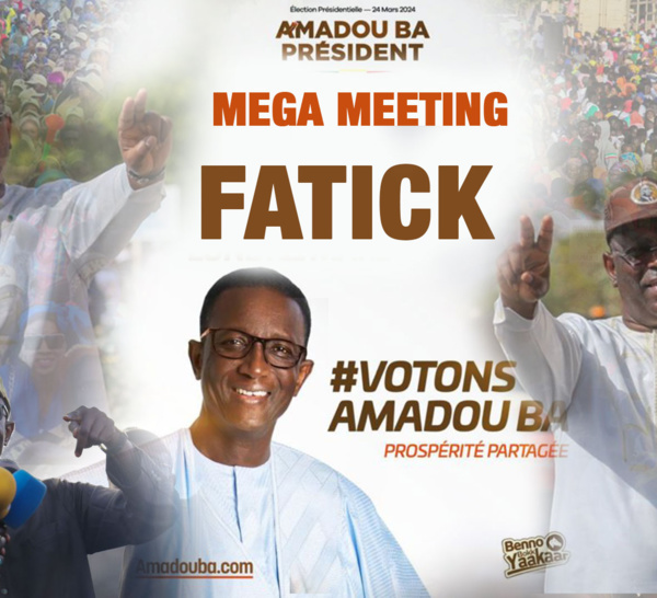 [🛑DIRECT] Meeting chez Macky Sall : Fatick accueille Amadou Bâ avec les honneurs