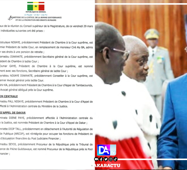 Cour suprême : Abdoulaye Ndiaye nouveau Président