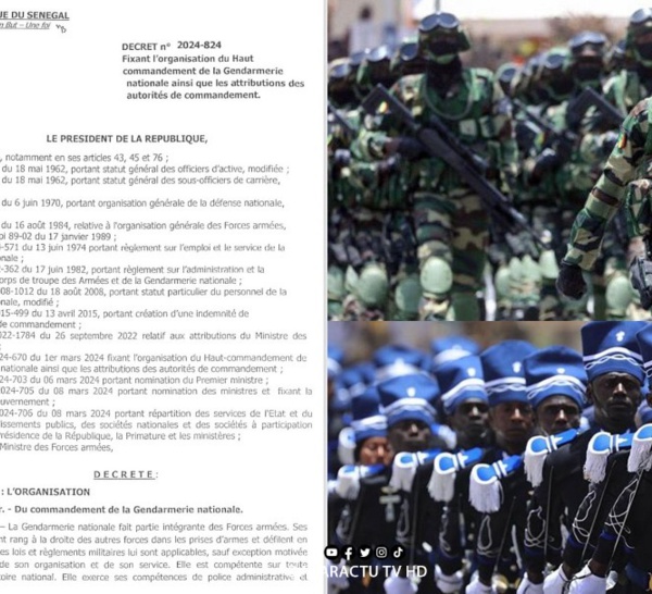 Sécurité nationale : Macky Sall réorganise et renforce la gendarmerie au sein de l’Armée