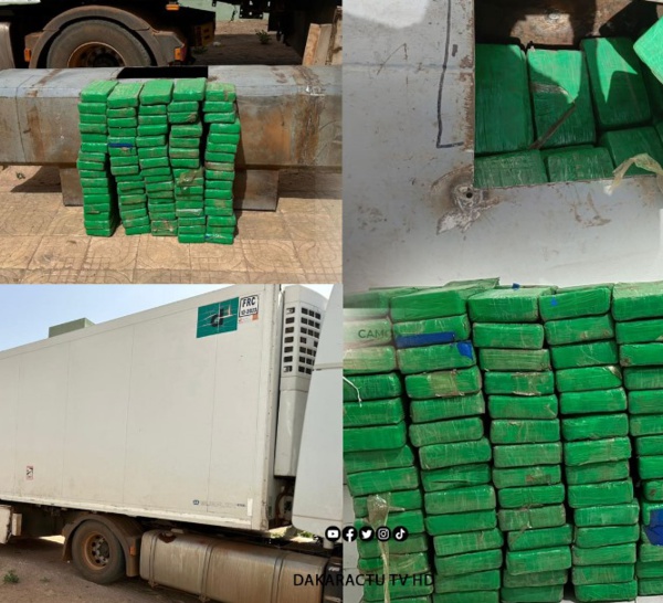 Nouvelle saisie de cocaïne à Koumpentoum: 228 plaquettes de cocaïne découvertes dans un camion d'une contrevaleur de plus de 21 milliards  Fcfa