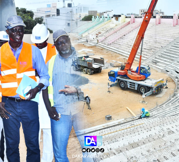 Réhabilitation du stade Demba Diop : Le président de la FSF a visité le chantier…