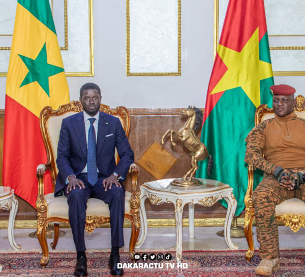 Burkina: Le Président Bassirou Diomaye Faye réaffirme l’engagement du Sénégal aux côtés du peuple burkinabè