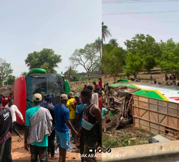 KOLDA : 20 blessés dont 5 graves de l'accident du bus des étudiants de Médina Yoro Foula...