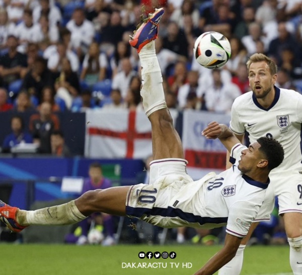 Euro 2024 : Bellingham sauve l'Angleterre qui s'impose sur le fil et se qualifie pour les quarts