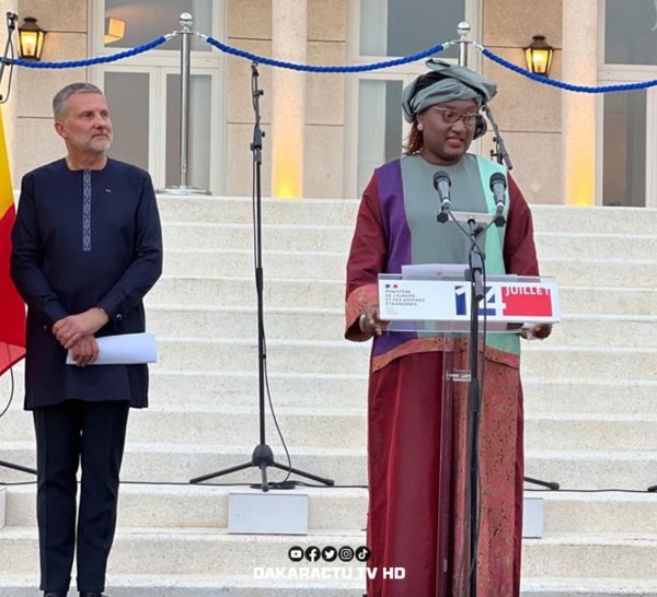 Fête nationale de la France : " Nous saluons  l'hospitalité française qui facilite l'intégration sociale des ressortissants Sénégalais" (Khady Diene Gaye, Ministre)