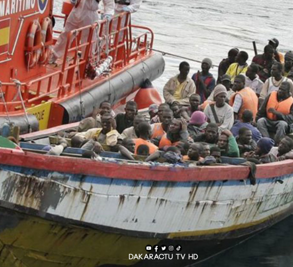 Immigration irrégulière : plus  de 200 migrants sénégalais  sont arrivés  à  Gran Canaria, vendredi