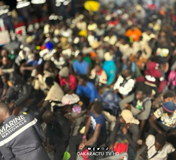 Immigration Irrégulière: Le Niani intercepte une pirogue de 209 migrants au large de Saint-Louis