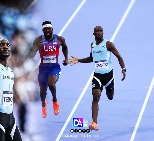 Finale 200m : Le botswanais Tebogo remporte l'or devant les américains et entre dans l'histoire des JO !