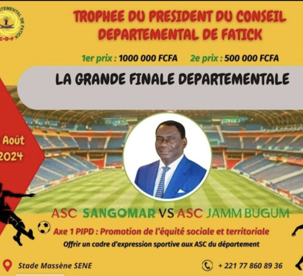 [🛑DIRECT ] Trophée Cheikh Kanté /FINALE DEPARTEMENTALE : ASC SANGOMAR VS ASC JAMM BUGUM