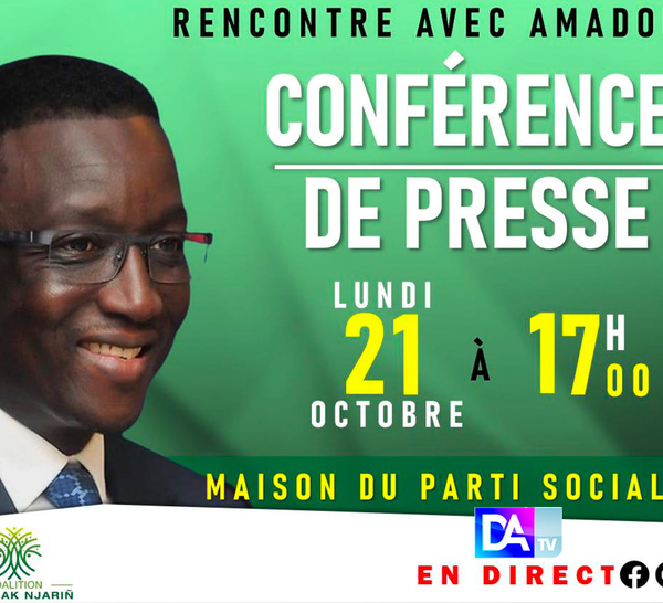 [ 🛑 DIRECT ]  Conférence de presse : Amadou Bâ sur la situation politique nationale